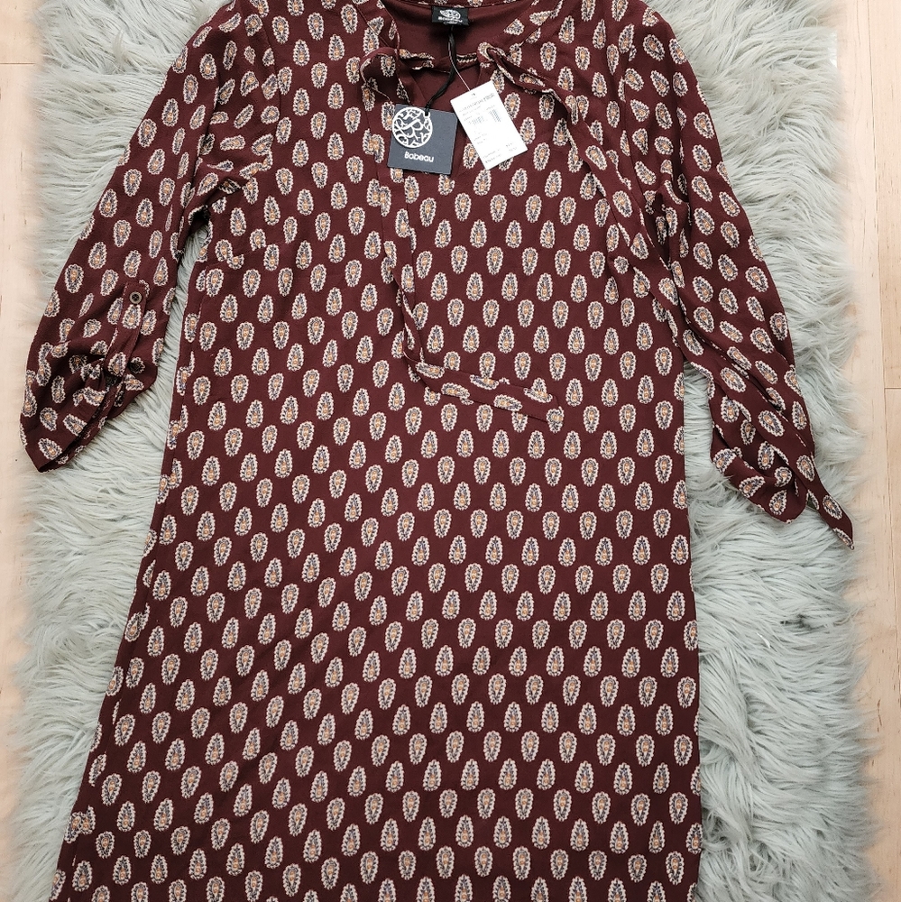 Bobeau garnet shift dress Medium - Picture 2 of 8